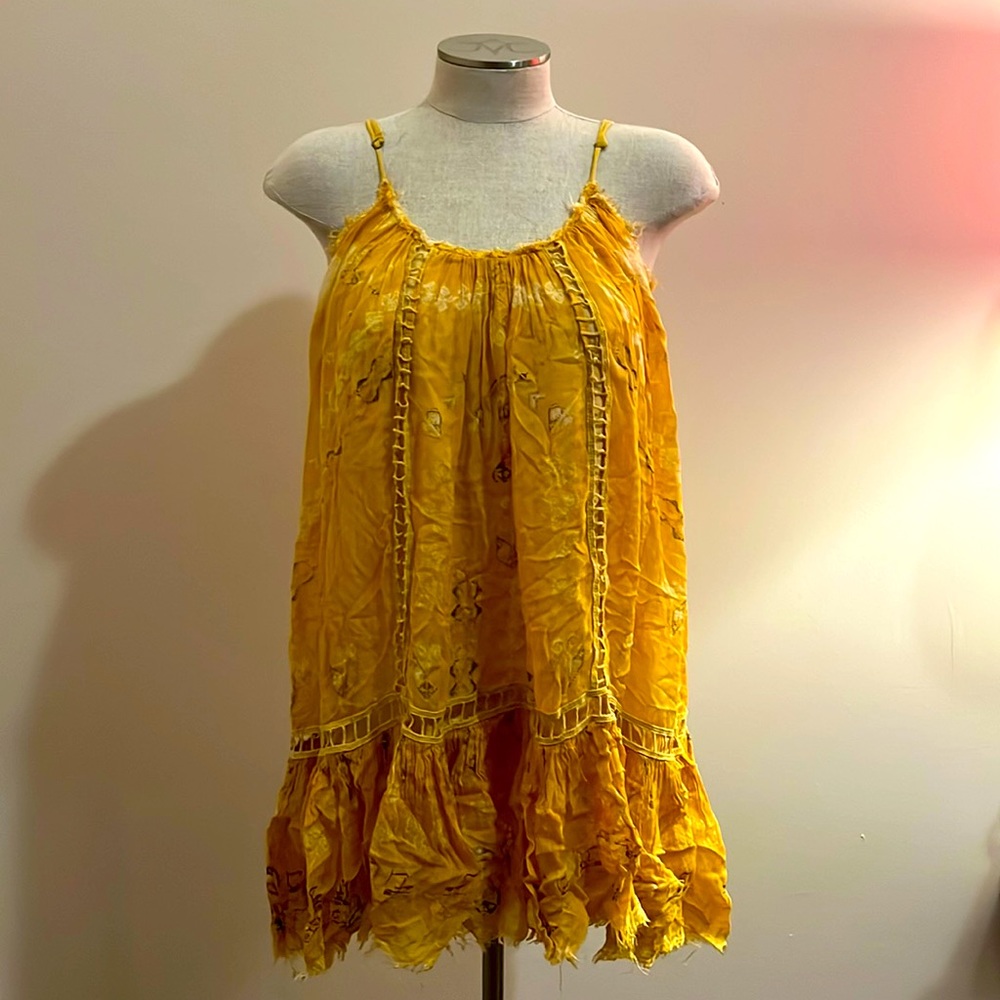 Free People yellow summer dress